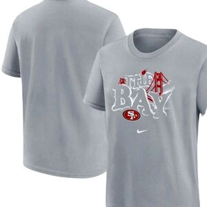 NWT San Francisco 49ers Nike Womes THE BAY Team Gray T-Shirt S